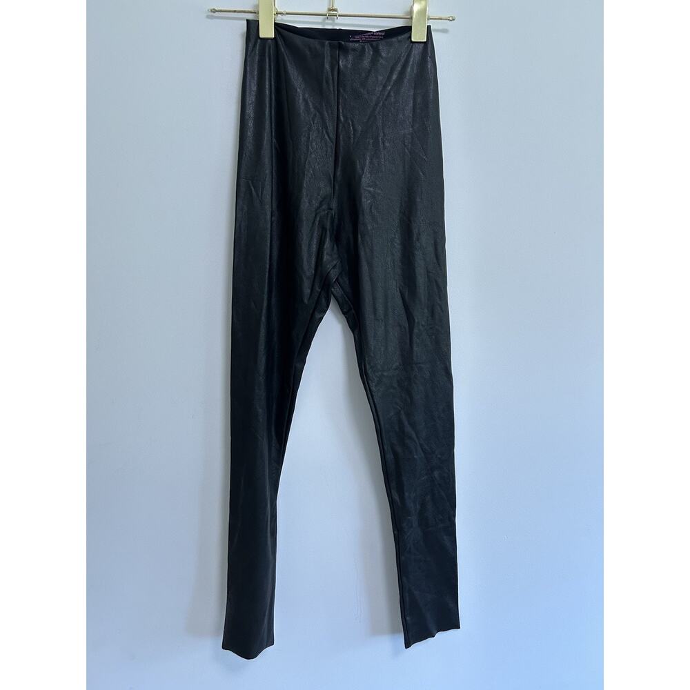 Commando control top faux leather leggings s small black‎